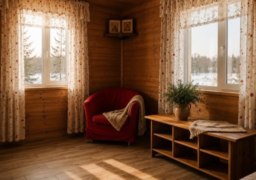 Двухэтажный дом на 6 гостей №1